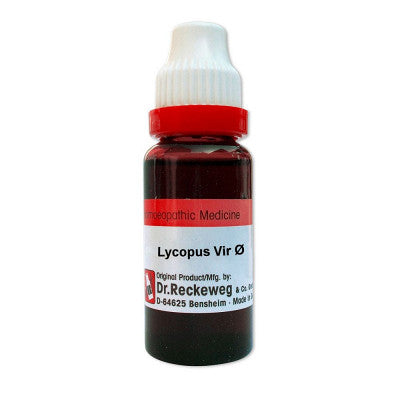 Dr. Reckeweg Lycopus Virginicus Mother Tincture 1X (Q) (20ml)