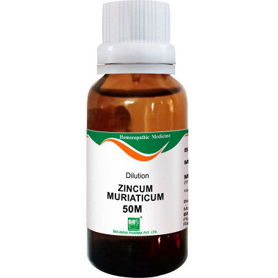 Bio India Zincum Muriaticum 50M CH Dilution (30ml)