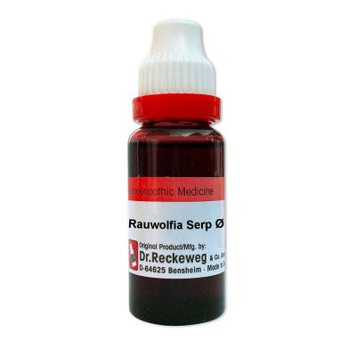Dr. Reckeweg Rauvolfia Serpentina Mother Tincture 1X (Q) (20ml)