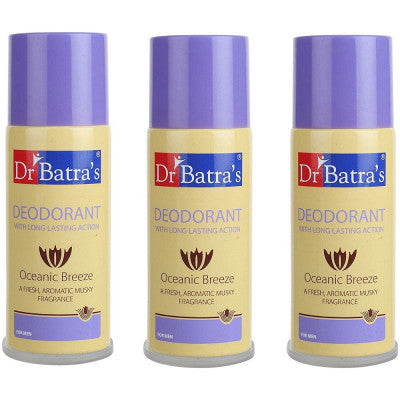 Dr Batras Deodorant for Men (150ml, Pack of 3)
