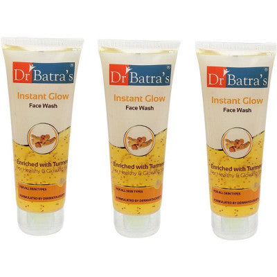 Dr Batras Instant Glow Facewash (100g, Pack of 3)