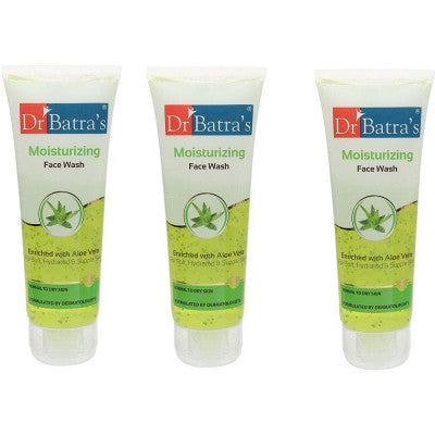 Dr Batras Moisturizing Facewash (100g, Pack of 3)