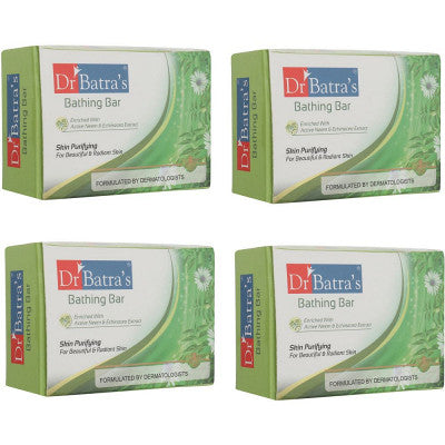 Dr Batras Skin Purifying Bathing Bar (125g, Pack of 4)