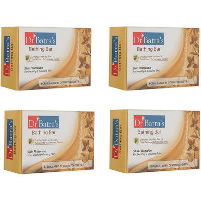 Dr Batras Skin Protection Bathing Bar (125g, Pack of 4)