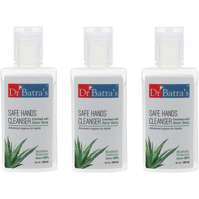 Dr Batras Safe Hands Cleanser (100ml, Pack of 3)