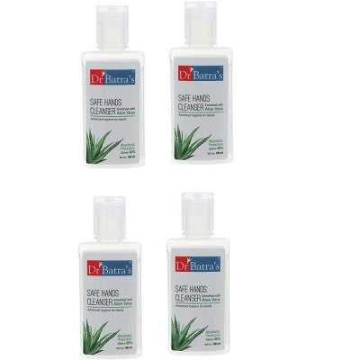 Dr Batras Safe Hands Cleanser (100ml, Pack of 4)