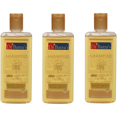 Dr Batras Henna Shampoo (200ml, Pack of 3)