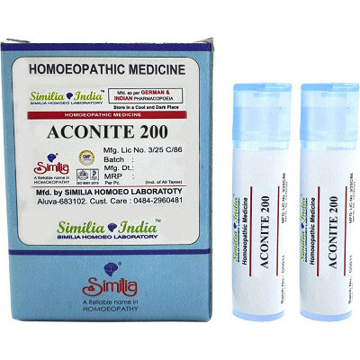 Similia India Aconite 200 CH Dilution ( Pack of 2) 8gm each