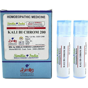 Similia India Kali Bi Chrom 200 CH Dilution (Pack of 2) 8gm each