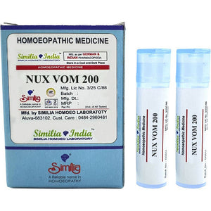 Similia India Nux Vomica 200 CH Dilution (Pack of 2) 8 gm each