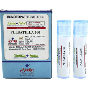 Similia India Pulsatilla Nigricans 200 CH Dilution (Pack of 2) 8gm each