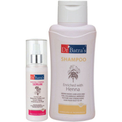 Dr Batras Hair Fall Control Serum And Normal Shampoo Combo (125ML+500ML) (1Pack)
