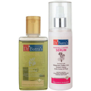 Dr Batras Hair Fall Control Serum And Hair Oil Combo (125ML+100ML) (1Pack)