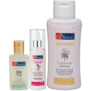 Dr Batras Hair Fall Control Serum, Conditioner And Normal Shampoo Combo (125ML+100ML+500ML) (1Pack)