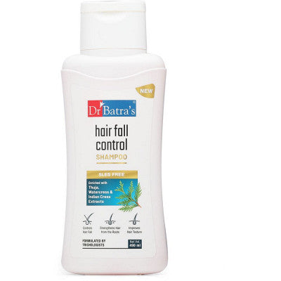 Dr Batras Hair Fall Control Shampoo Enriched With Watercress, Indian Cress Extract And Thuja (490ml)