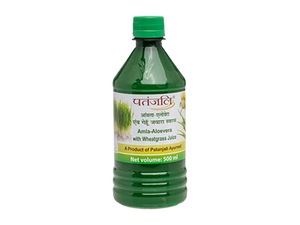 PATANJALI AMLA-ALOEVERA WITH WHEATGRASS JUICE 500 ML