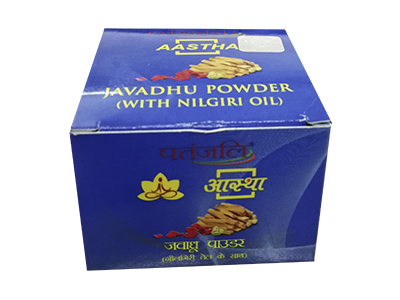 PATANJALI AASTHA JAVADHU POWDER ( WITH NILGIRI OIL ) 15 GM