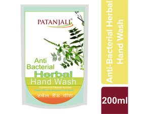 PATANJALI HERBAL HAND WASH (ANTI BACTERIAL) - REFILL 200 ML