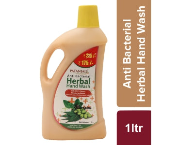 PATANJALI HERBAL HAND WASH (ANTI BACTERIAL) 1 LTR