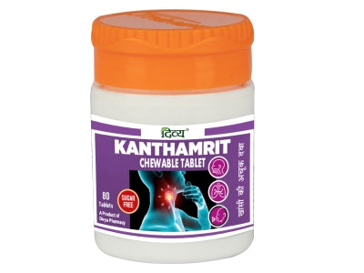 PATANJALI DIVYA KANTHAMRIT CHEWABLE TABLET 80 N 10 GM