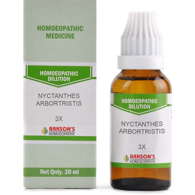 Bakson Nyctanthes Arbortristis 3X Dilution (30ml)