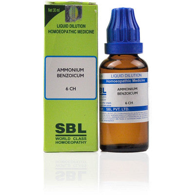 SBL Ammonium Benzoicum 6 CH Dilution (30ml)