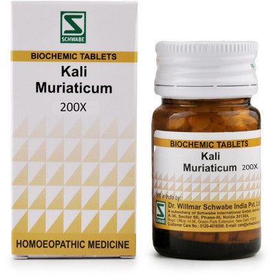 Willmar Schwabe India Kali Muriaticum Biochemic Tablet 200X (20g)