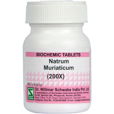 Willmar Schwabe India Natrum Muriaticum Biochemic Tablet 200X (20g)