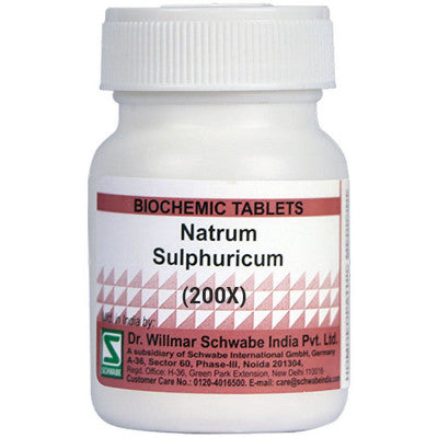 Willmar Schwabe India Natrum Sulphuricum Biochemic Tablet 200X (20g)