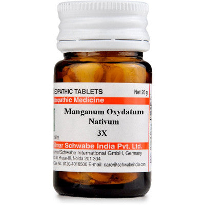 Willmar Schwabe India Manganum Oxydatum Nativum Trituration Tablet 3X (20g)