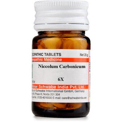 Willmar Schwabe India Niccolum Carbonicum Trituration Tablet 6X (20g)