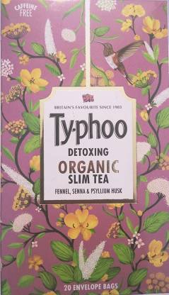 ORGANIC INDIA Reducing Organic Herbal Tea Slim Tea Herbs Black Tea Bags Box  (20 x 1 Bags)