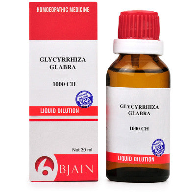 B Jain Glycyrrhiza Glabra 1000 CH Dilution (30ml)