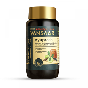 Baidyanath Vansaar Ayuprash – Chyawanprash Enriched With Jaggery, Honey, Sunflower Seeds, Flax Seeds & Raisins | Omni-Protection & Immunity Against Virus|500 Gm