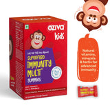 OZiva Superfood For Super Kids (Immunity + Brain Multi Vitamin Gummies) For 5 years & Above | Pack Of 2 - 30 Gummies Each | With Vitamin C, Zinc, Brahmi & Ashwagandha