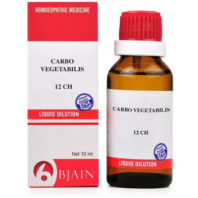 B Jain Carbo Vegetabilis 12 CH Dilution (12ml)