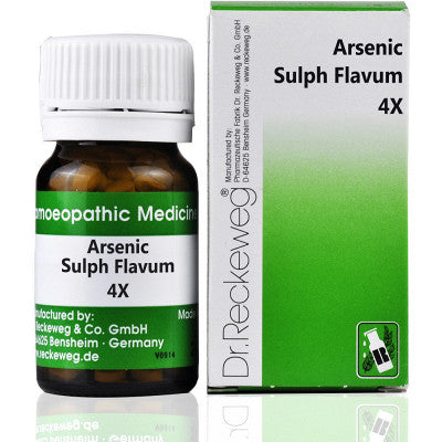 Dr. Reckeweg Arsenic Sulphuratum Flavum 4X Trituration Tablet (20g)