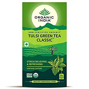 Organic India Tulsi Green Tea Classic - 25 Tea Bags