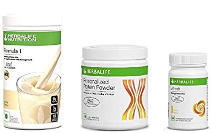 Herbalife Weight Loss Package- Vanilla Shake 500gm, Personalized Protein Powder 200 Gm and Afresh Lemon 50 Gm