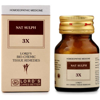 Lords Nat Sulph 3X Biochemic Tablets (25g)