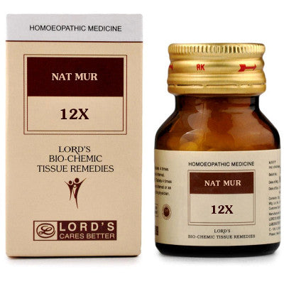 Lords Nat Mur 12X Biochemic Tablets (25g)