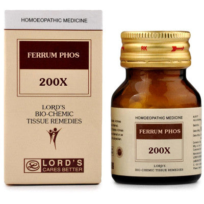 Lords Ferrum Phos 200X Biochemic Tablets (25g)
