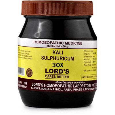 Lords Kali Sulph 30X Biochemic Tablets (450g)