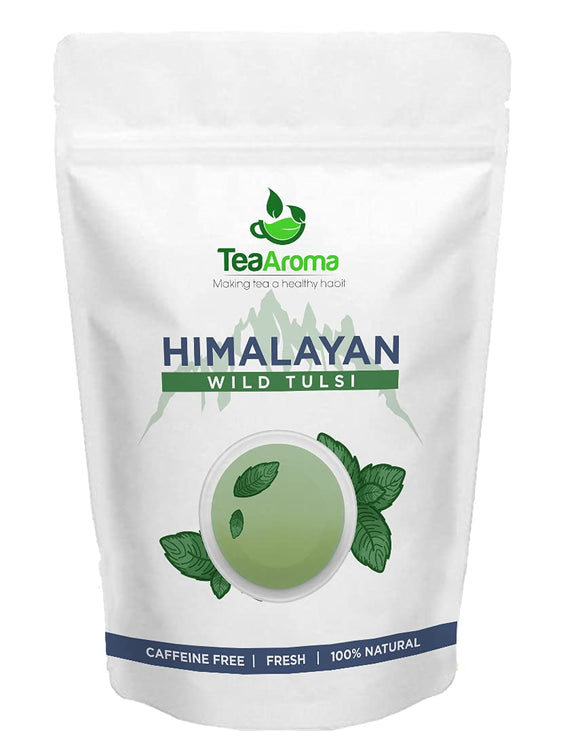 Tea Aroma Himalayan Wild Tulsi - Tulsi Tea, Immunity Booster, Organic from Upper Himalayas, Weight Management - 50 g