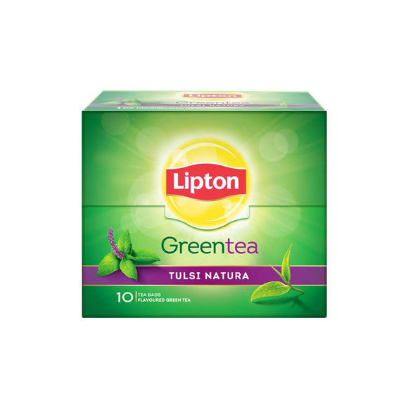 Lipton Tulsi Natura Green Tea Bags, 10 Pieces