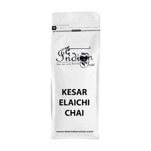 The Indian Chai – Kesar Elaichi Chai 250g with Saffron and Cardamom for Depression, Maintains Heart Health and Relieves PMS, Assam Tea
