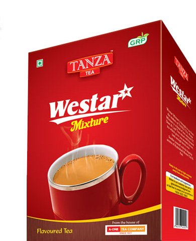 Tanza Tea Westar Mixture Chocolate Flavoured Tea 250 GMS (Pack of 4)