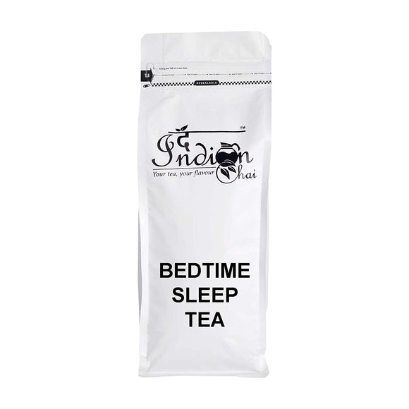 The Indian Chai – Bedtime Sleep Tea 250g with Passion Flower, Valerian Root, Chamomile Flower, Gotu Kola etc for Restful and Peaceful Sleep, Herbal Tea