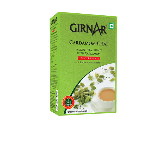Girnar Instant Premix Cardamom (10 Sachets Low Sugar)