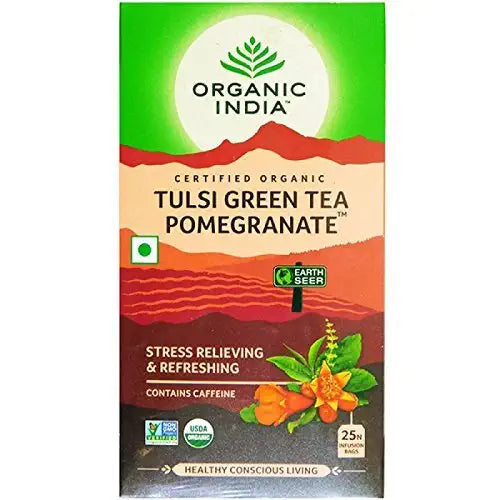Organic India Tulsi Green Tea Pomeogranate 25 TB